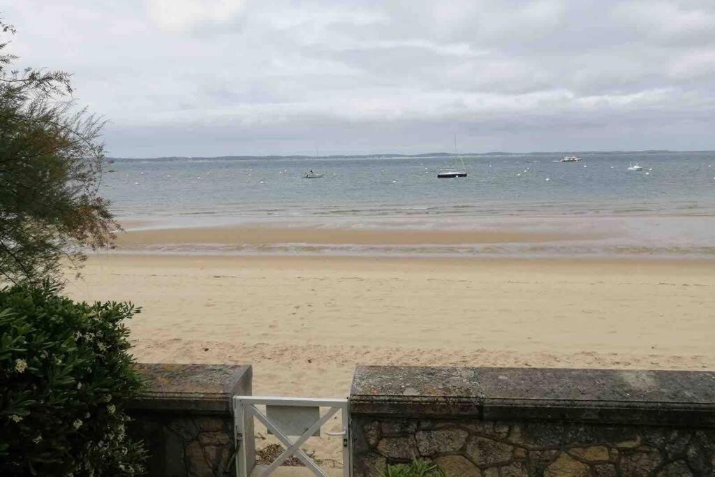 Appart Sur La Plage Pied Dans L Eau Avec Terrasse Jardin Vue Sur Le Bassin Depuis La Terrasse , Parking Arcachón Exterior foto
